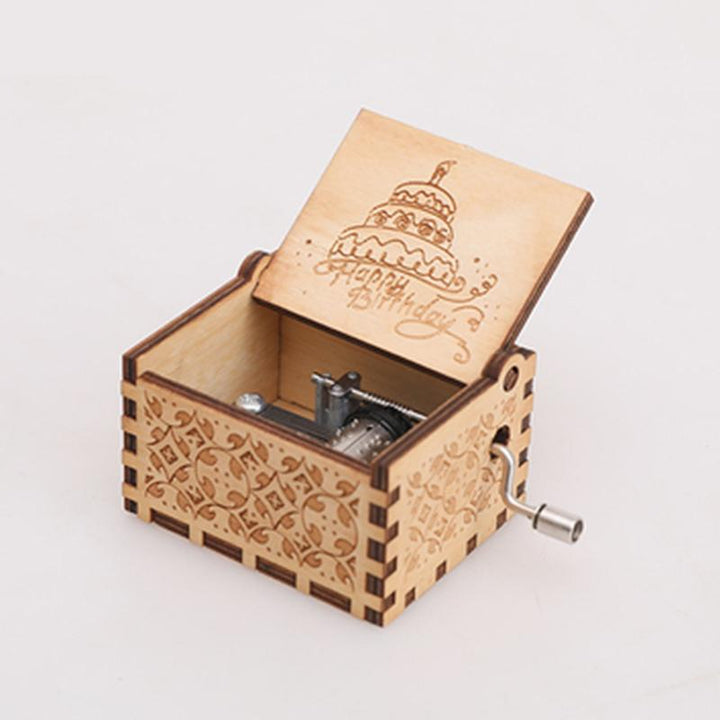 Collectible wooden music box, an elegant and musical gift, beautifully crafted by hand