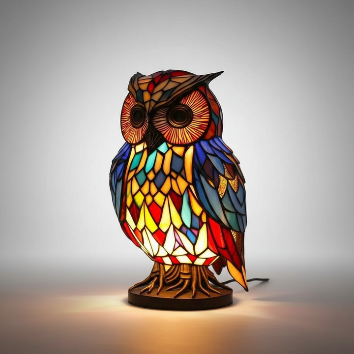 Handmade mosaic animal head accent light, perfect for adding character to a space.