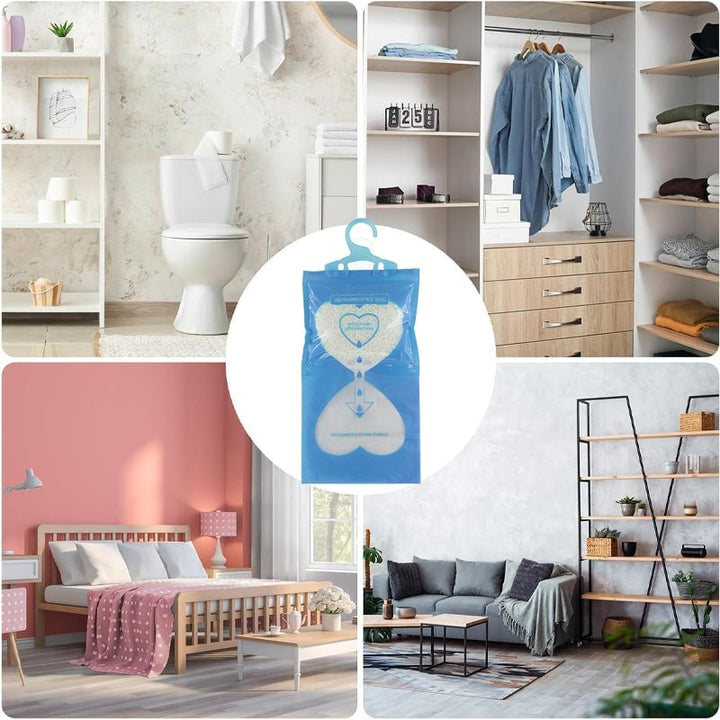 Eco-friendly moisture absorber for closets, chemical-free humidity control solution.