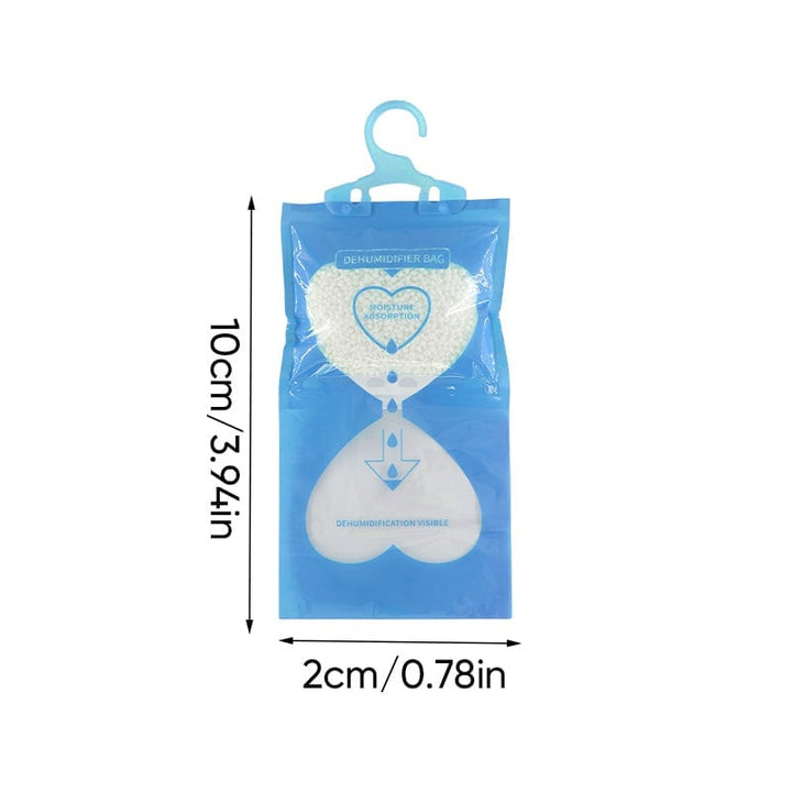 Dehumidifier bag with visible moisture collection, showing its effectiveness in homes.