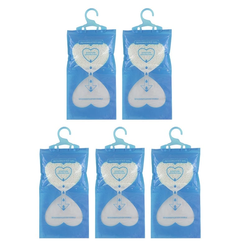 Value pack of hanging dehumidifiers, ensuring long-term humidity control for multiple areas.
