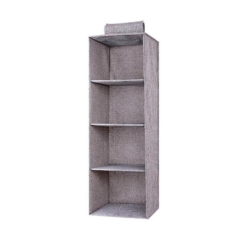 Home organization solution: hanging multilayer closet organizer with easy access pockets