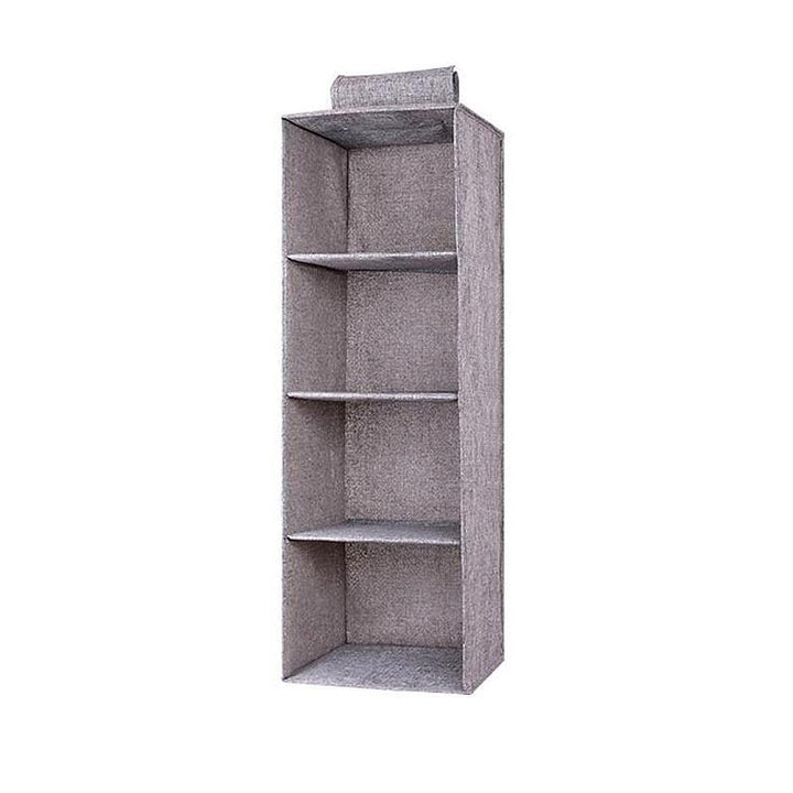 Home organization solution: hanging multilayer closet organizer with easy access pockets