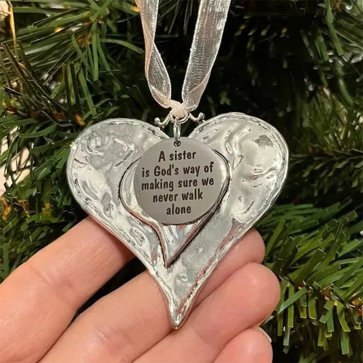 Heartfelt Message Christmas Ornament, part of a festive holiday decor collection, perfect as a thoughtful gift.