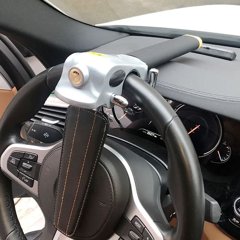 Premium heavy-duty anti-theft steering wheel lock. Ensures superior car security & vehicle protection against theft.