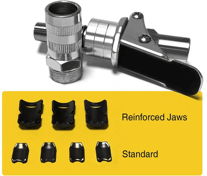 Robust grease gun coupler, quick-lock design for industrial and automotive lubrication