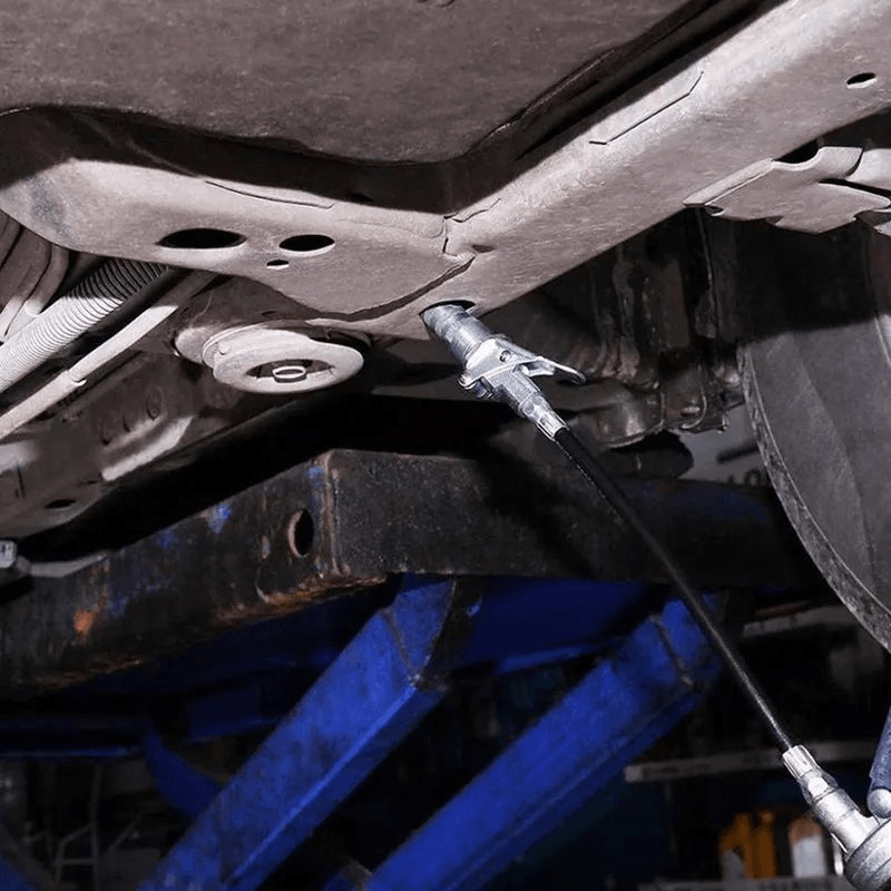Ergonomic quick-lock grease gun coupler, perfect for industrial and automotive applications