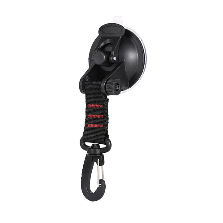 Packaging of the versatile suction cup anchor with hook, highlighting its features.