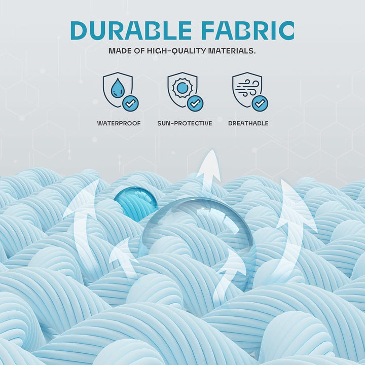 Durable garment bag for clothing storage, unisex design, clear window & pockets.