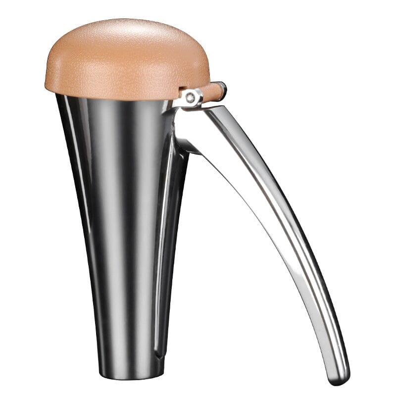 User-friendly zinc alloy nutcracker for kitchen use, opens walnuts, pecans, and more with minimal effort