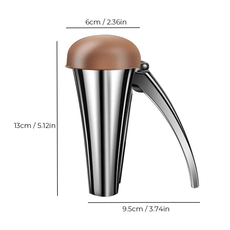 Shiny zinc alloy universal nutcracker, a must-have kitchen tool for effortless pecan and walnut opening