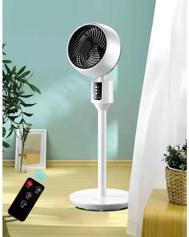 Height-adjustable pedestal & table fan with quiet cooling, perfect for versatile home air circulation.
