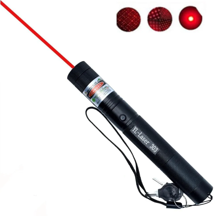 Sleek aluminum high-power dual-beam laser pointer (TavvitaImp009) with ergonomic design, rechargeable for precision tasks.