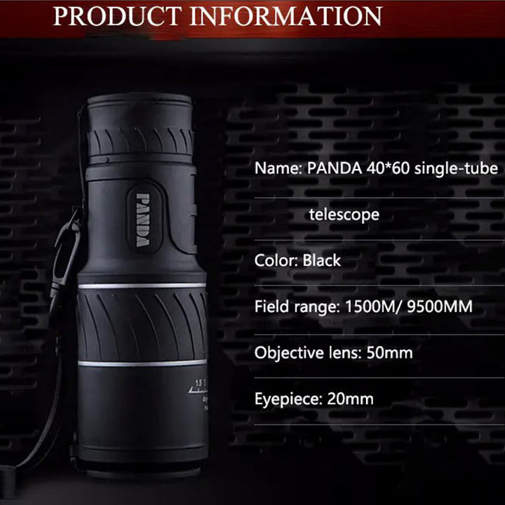 Lightweight monocular, an essential piece of outdoor gear for avid bird watchers and hikers.