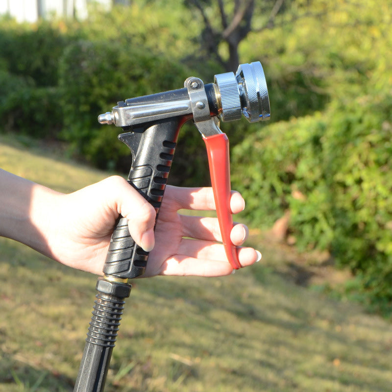 Electric sprayer for gardens, featuring high pressure for effective cleaning.