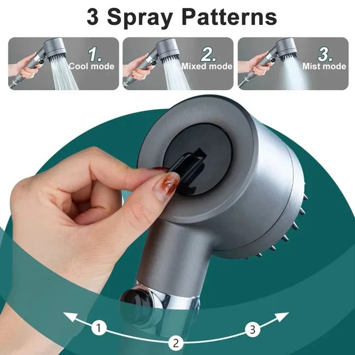 Adjustable high pressure showerhead, multi-mode spray, easy install. Perfect water-efficient fixture for any bathroom.