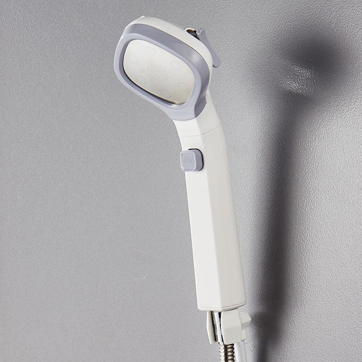 High-Pressure Universal Shower Head with adjustable spray, chrome finish, modern design
