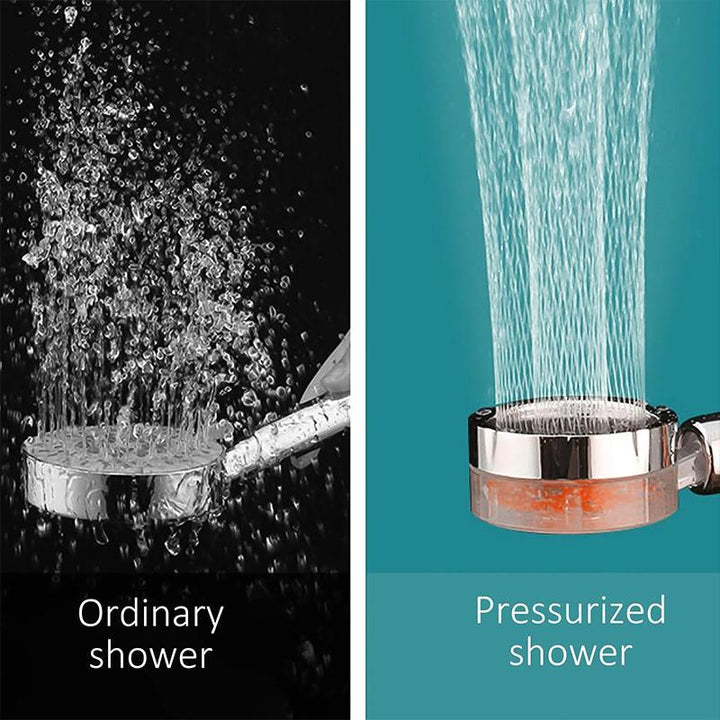 High-pressure universal shower head with water-saving features for an invigorating bathroom experience.