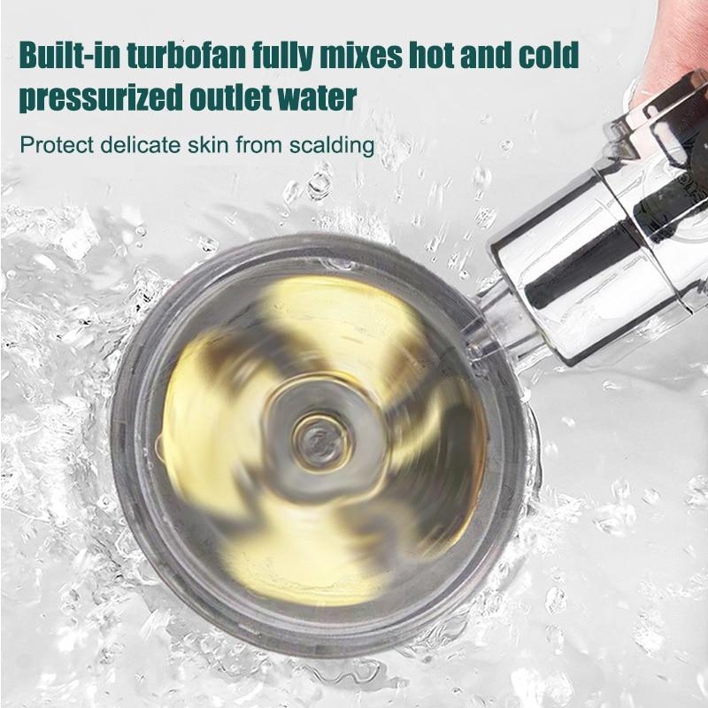 Water-saving handheld shower head with powerful high pressure, perfect for a modern bathroom upgrade.