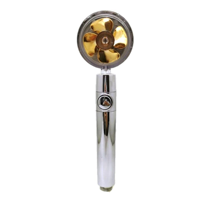 Sleek high-pressure shower head with water-saving capabilities, a smart bathroom improvement.