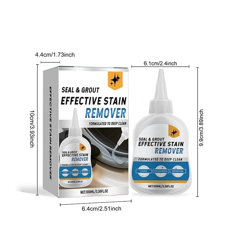 Close-up of the gel consistency of the Mold & Mildew Stain Remover adhering to a wall