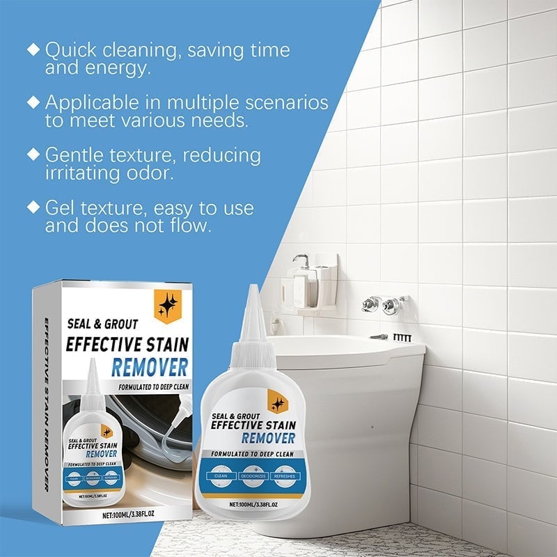 Packaging of Household Mold & Mildew Stain Remover Gel Cleaner, highlighting its gel formula
