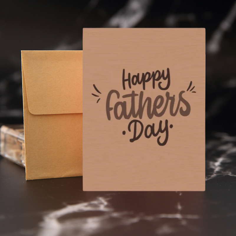 Sound card for Father's Day, a humorous prank card perfect as a funny gag gift for dad.