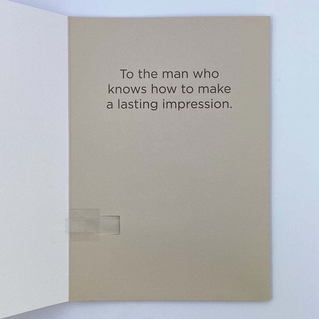Funny Father's Day present, a prank sound card that doubles as a humorous gag gift.