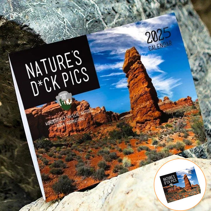 Humorous Nature 2025 Wall Calendar, funny gift for nature lovers & office decor
