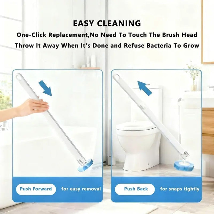 Sanitary disposable toilet brush system for effective home care hygiene