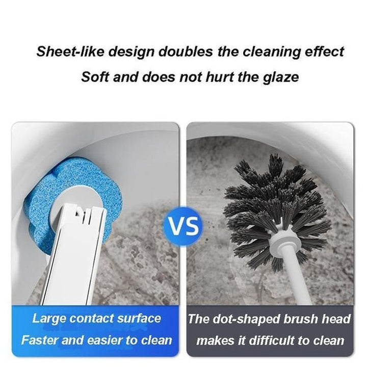 Household cleaning essential: Disposable toilet brush with easy-to-replace pads