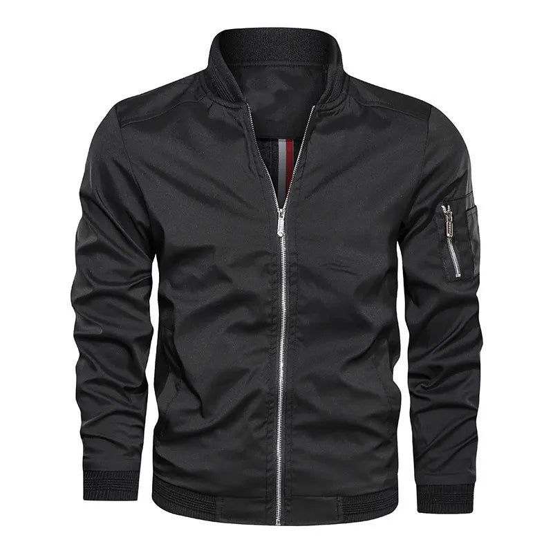 Men's Slim Fit Casual Bomber Jacket