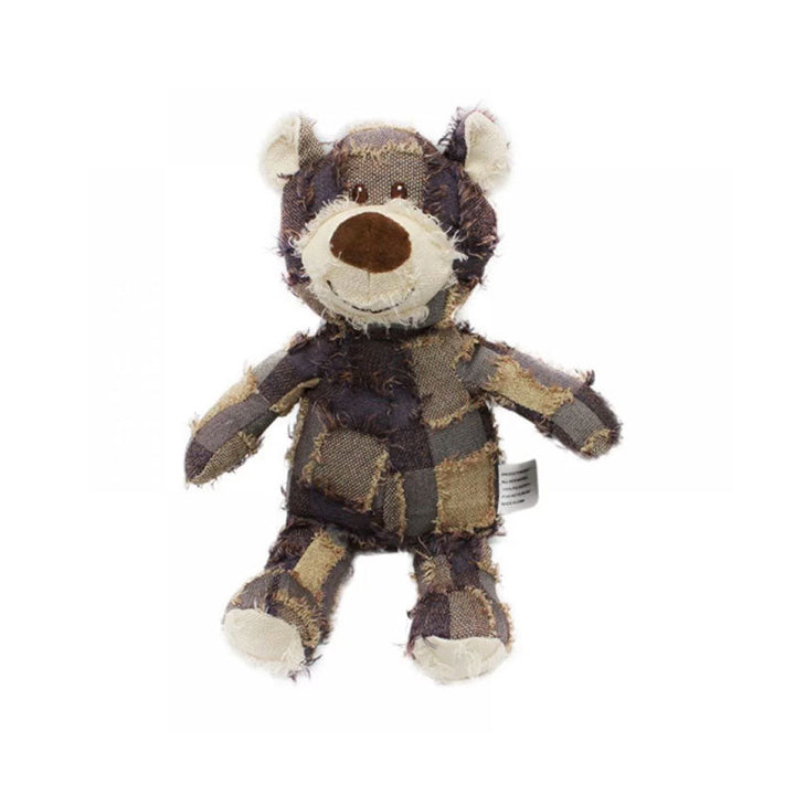 New plush bear chew toy for aggressive chewers, a long-lasting and engaging dog accessory.
