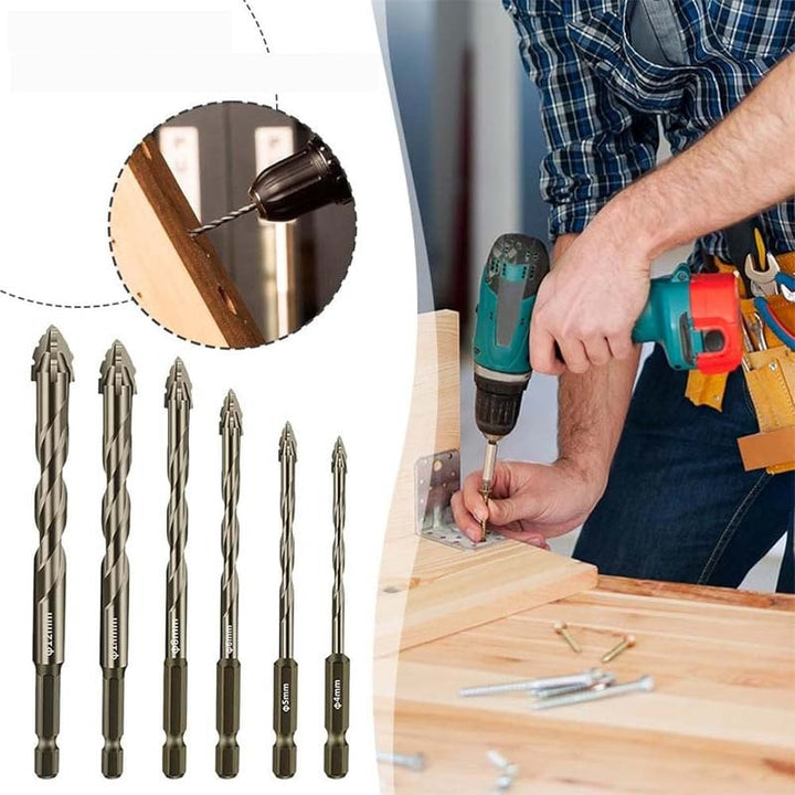Power tool eccentric drill bit, high-speed steel construction for optimal performance.