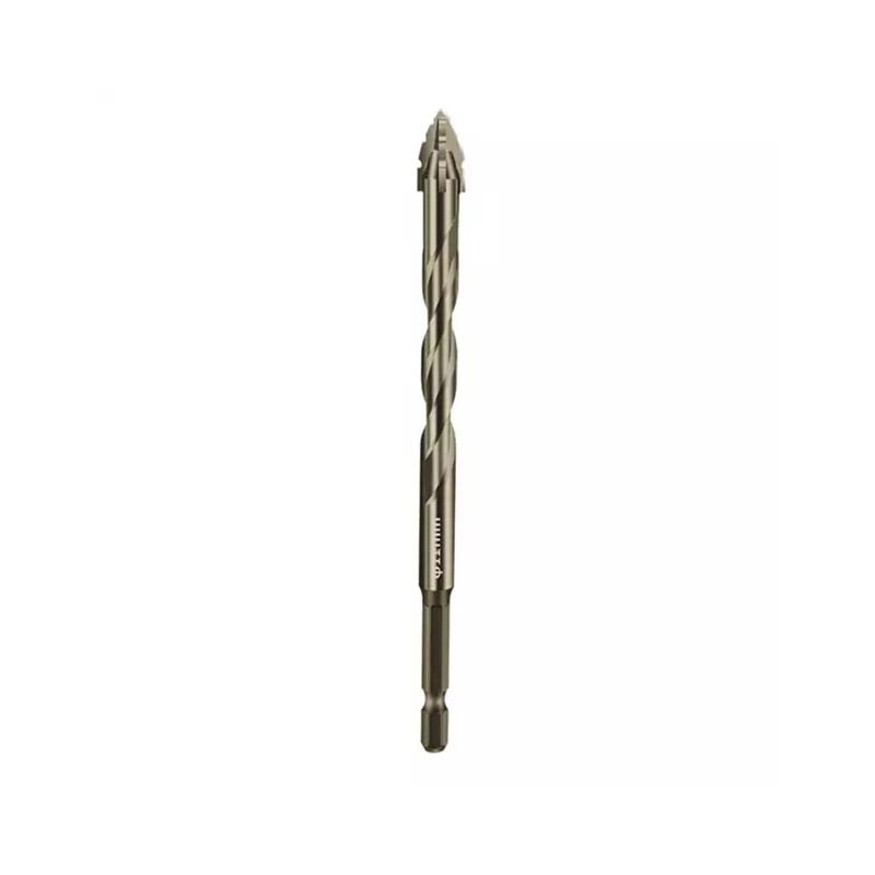 Eccentric drill bit, perfect for plastic drilling with a serrated, titanium-coated edge.