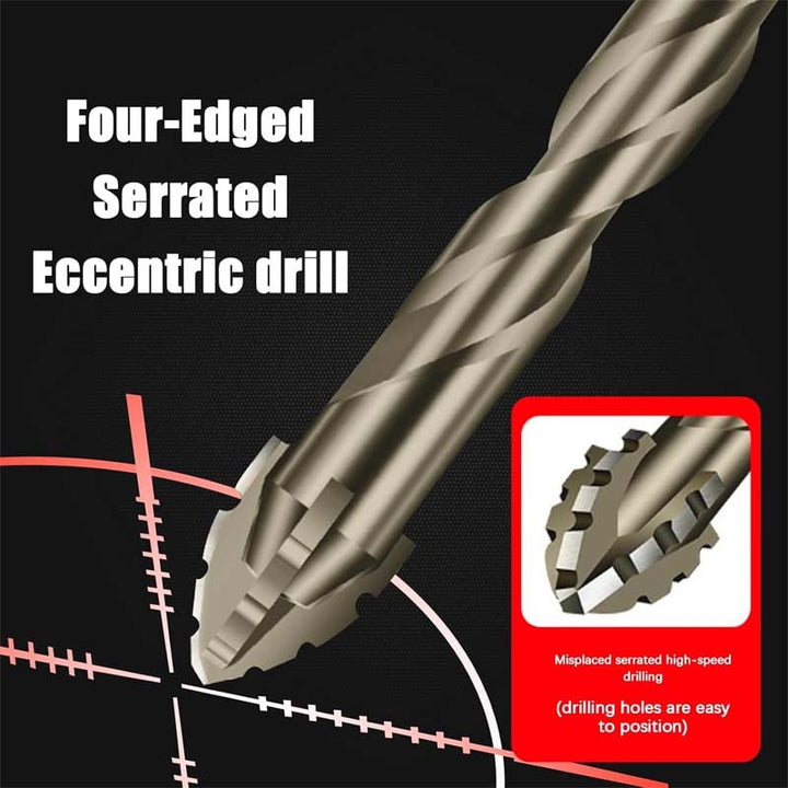 Titanium coated eccentric drill bit, a durable power tool accessory for precise drilling.