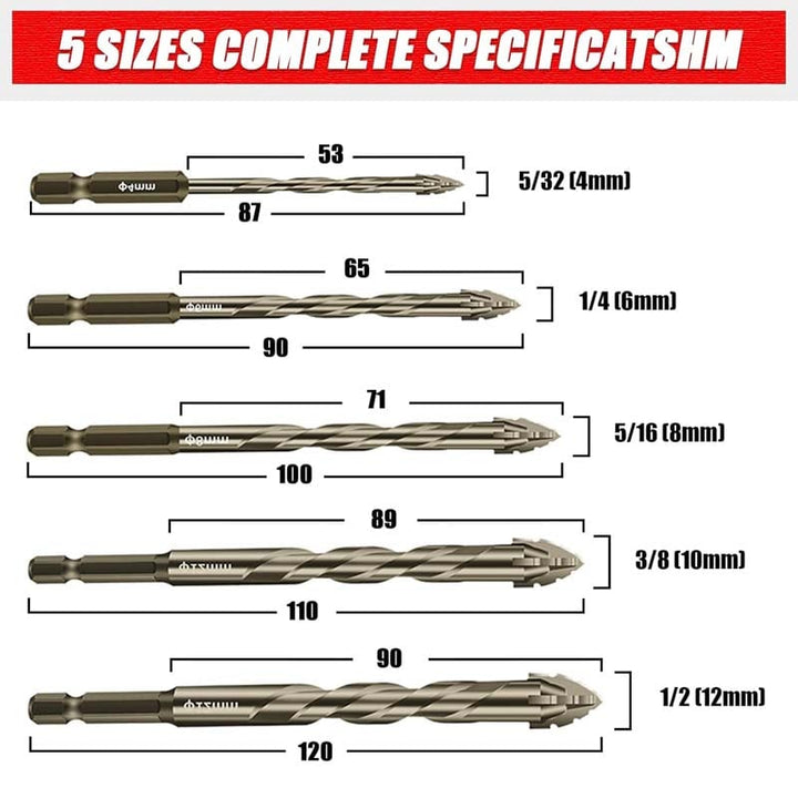 High-speed steel serrated drill bit, designed for efficient tapping and drilling.