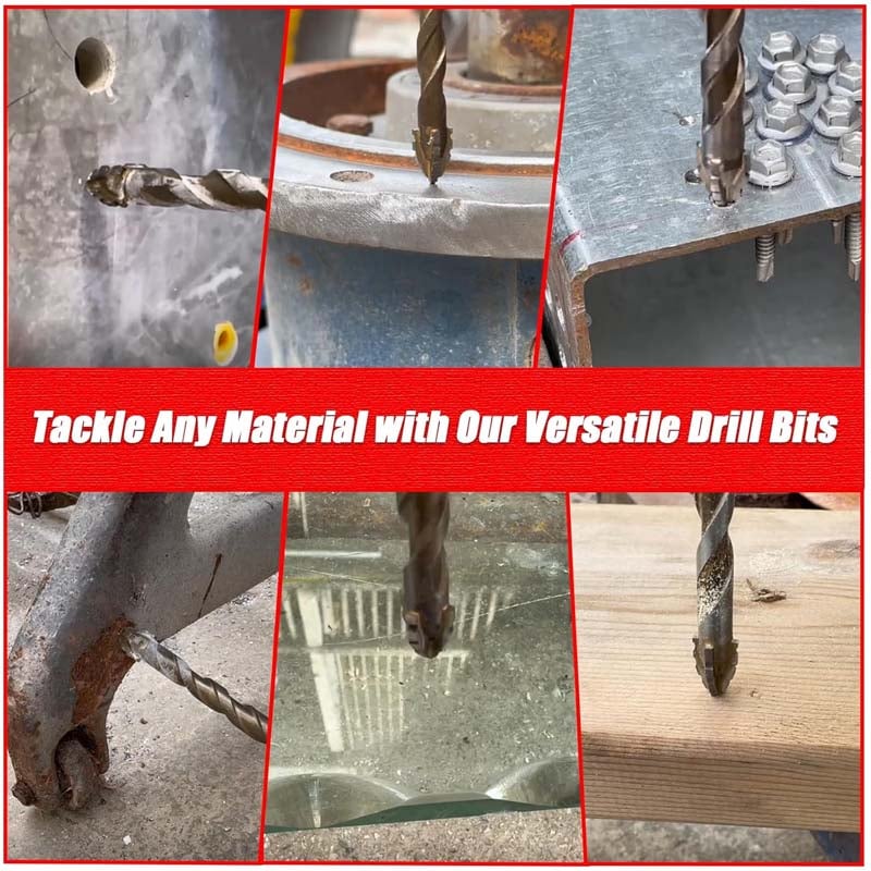 Industrial drill bit with eccentric design, perfect for professional drilling applications.