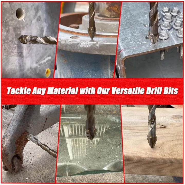 Industrial drill bit with eccentric design, perfect for professional drilling applications.