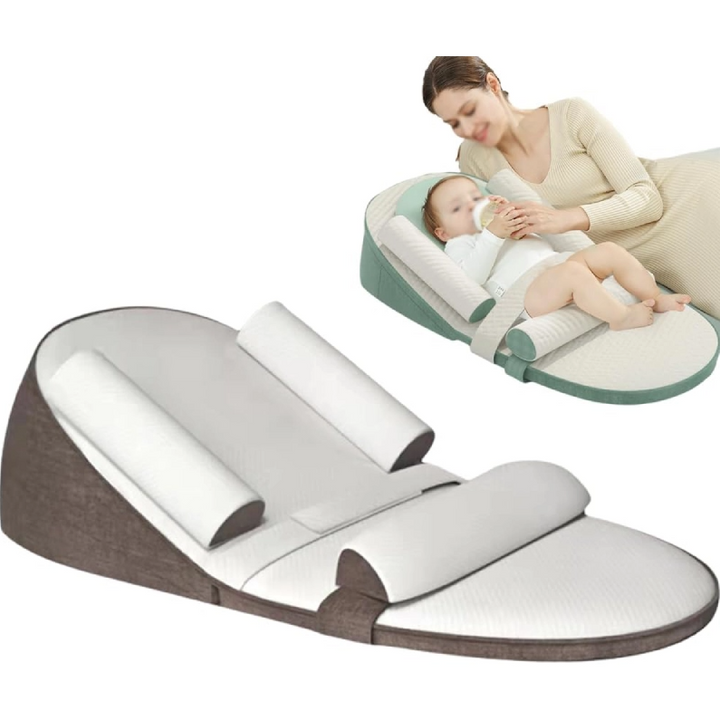Infant side sleeper pillow for newborns, offering peaceful sleep and reflux relief.