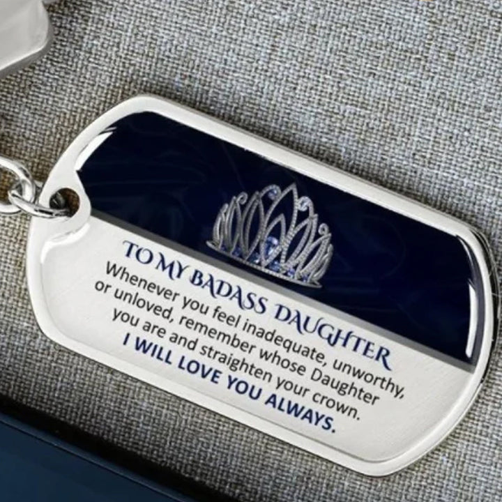 Stylish inspirational keychain, 'Journey On' engraved, perfect family keepsake gift