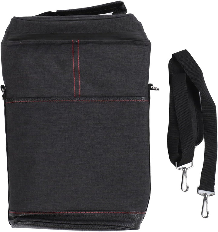 Stylish canvas insulated wine tote bag, perfect bottle carrier for travel, picnics, or wine enthusiast gifts.