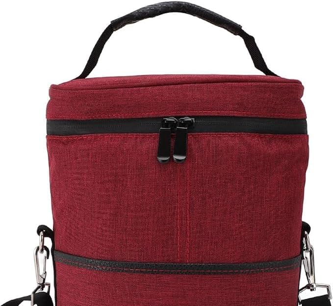Keep wine chilled on the go with this insulated 2-bottle cooler tote bag, a must-have picnic accessory & bottle carrier.