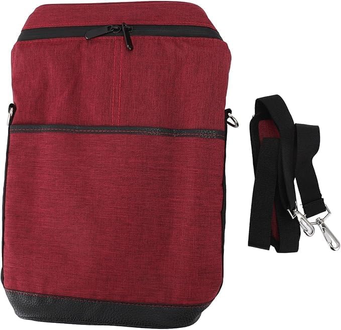 Compact insulated two-bottle travel wine bag, perfect beverage cooler for carrying drinks to any destination or picnic.
