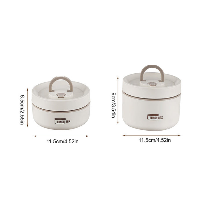 Sleek stainless steel insulated food warmer, a stylish kitchen accessory for lunches
