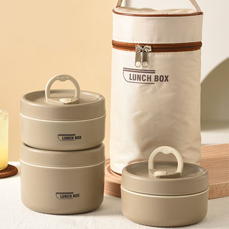 Kids' insulated stainless steel lunch container set, perfect for healthy school lunches and snacks