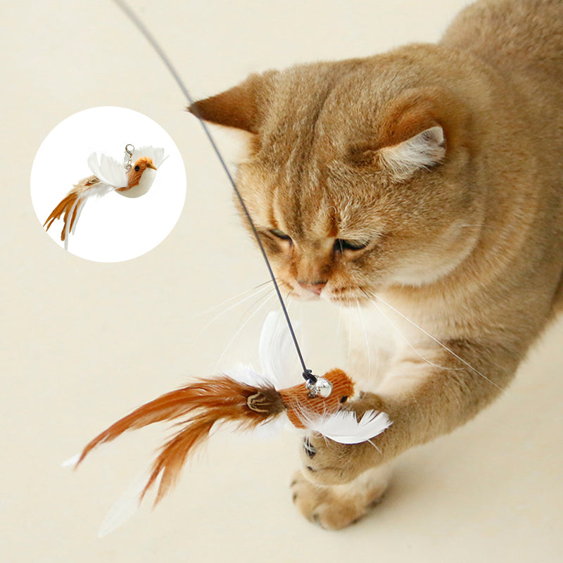 Detailed view of the suction cup base for the interactive cat wand toy, ensuring stable playtime.