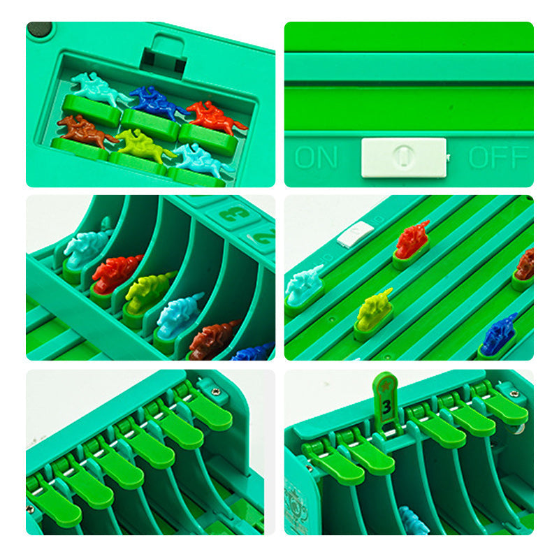 Side view of the Horse Racing Board Game box, highlighting features for family entertainment