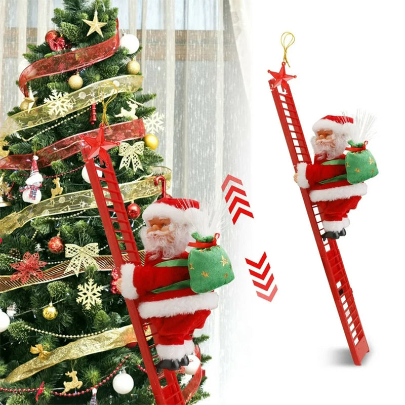 Kids' Christmas gift: interactive musical climbing Santa, an exciting electric toy