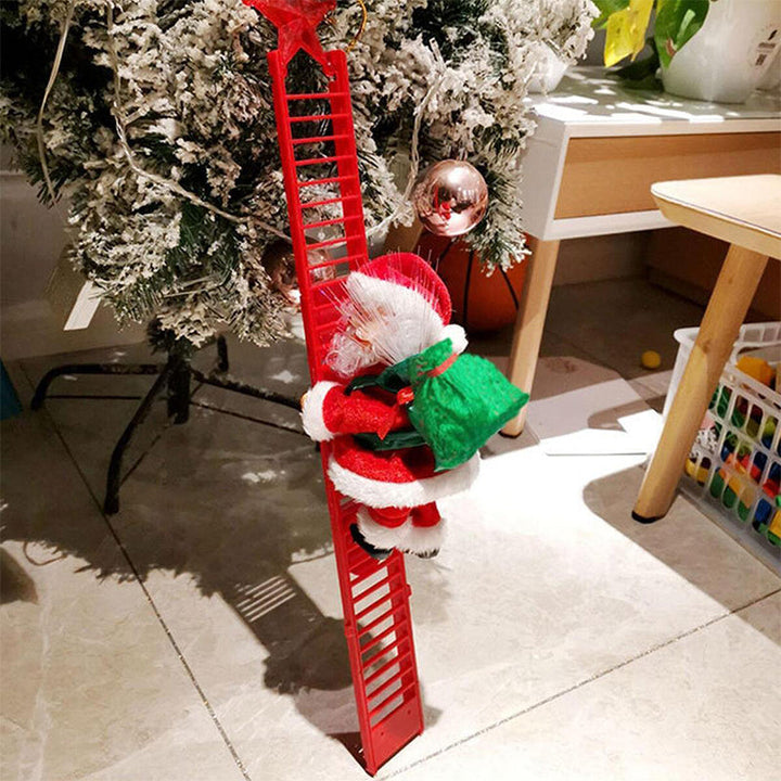 Musical Christmas Santa for holiday decoration, animated plush toy fun